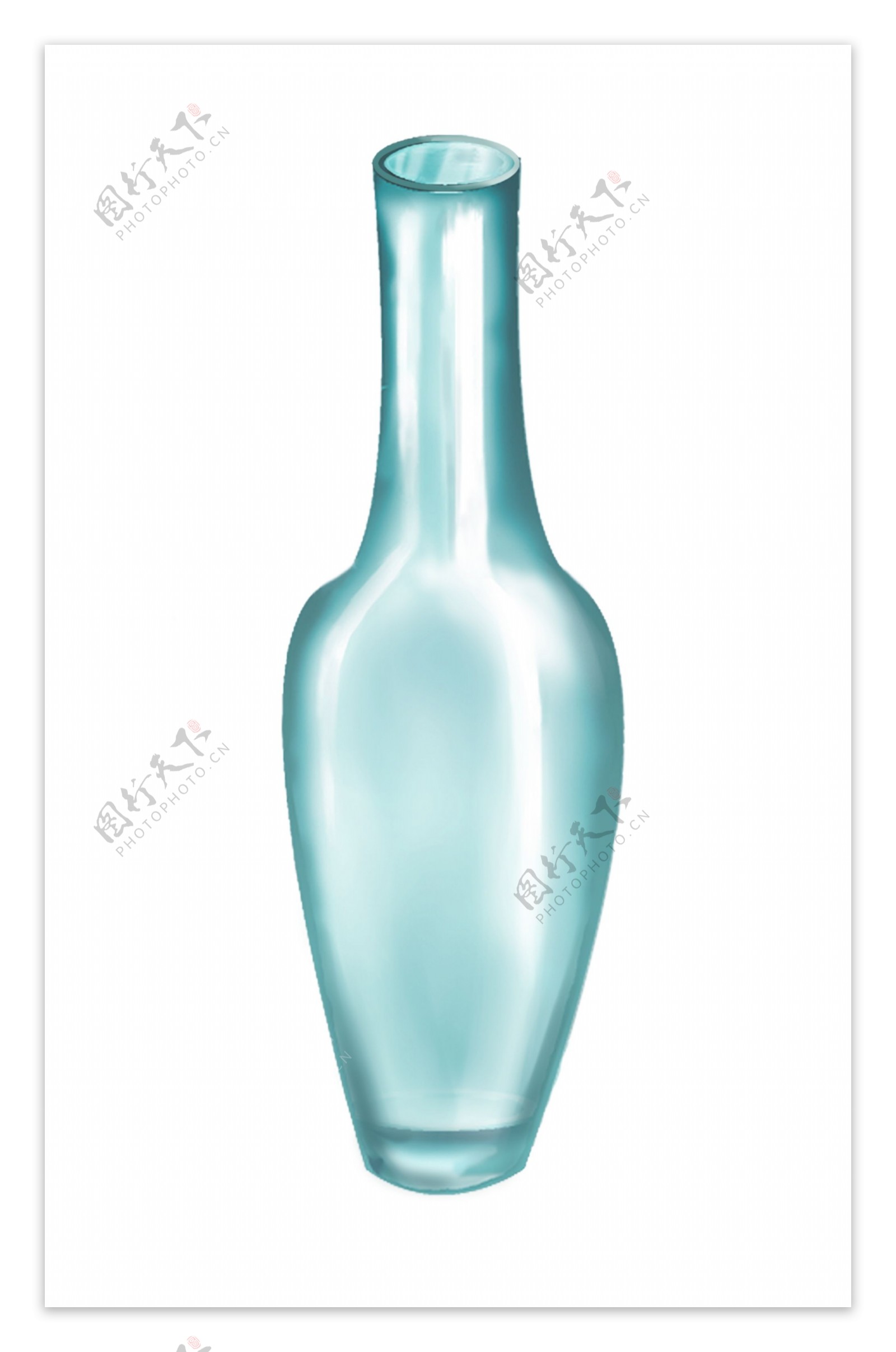 立体玻璃瓶子插图