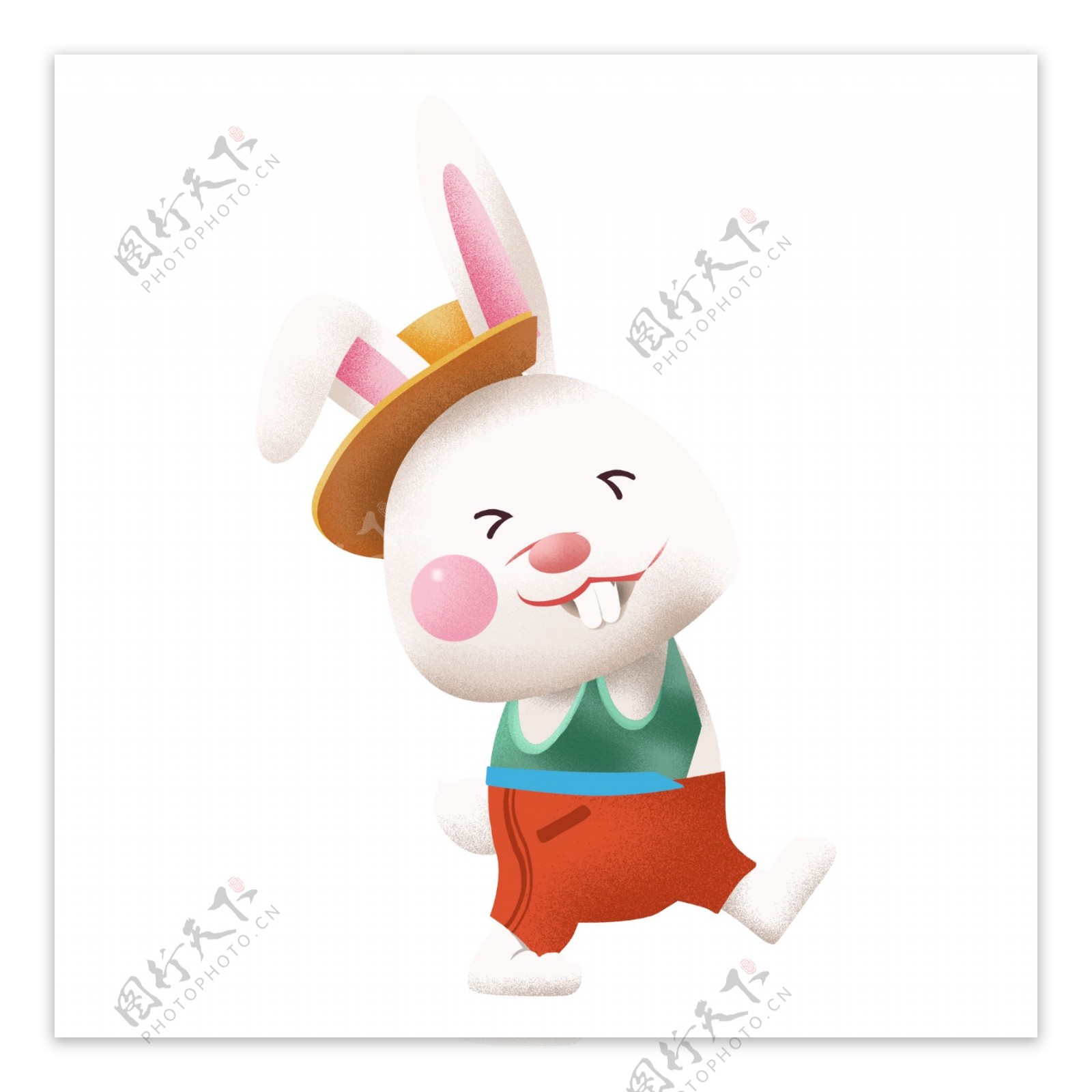 小白兔动物卡通透明素材