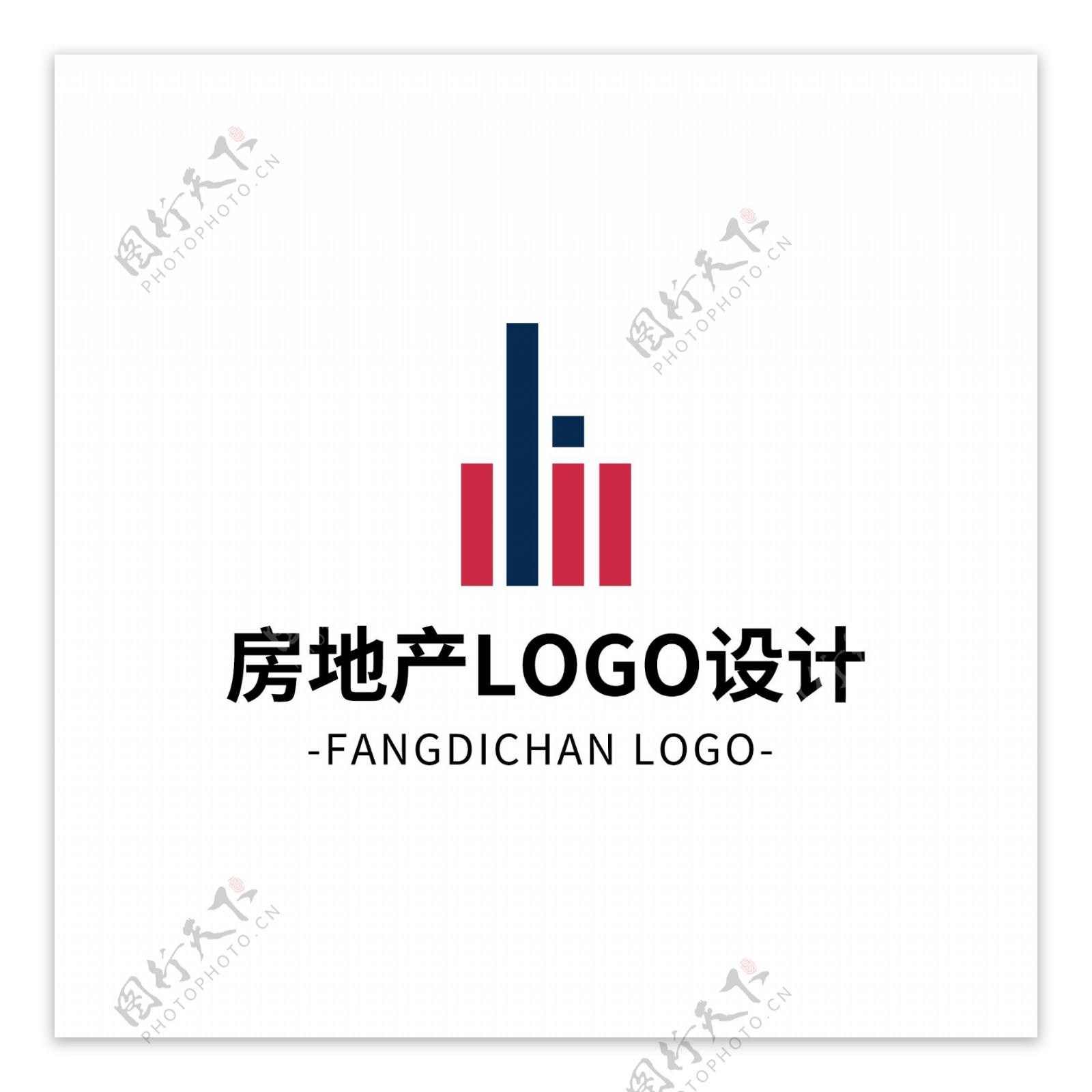 简约大气创意房地产logo标志设计