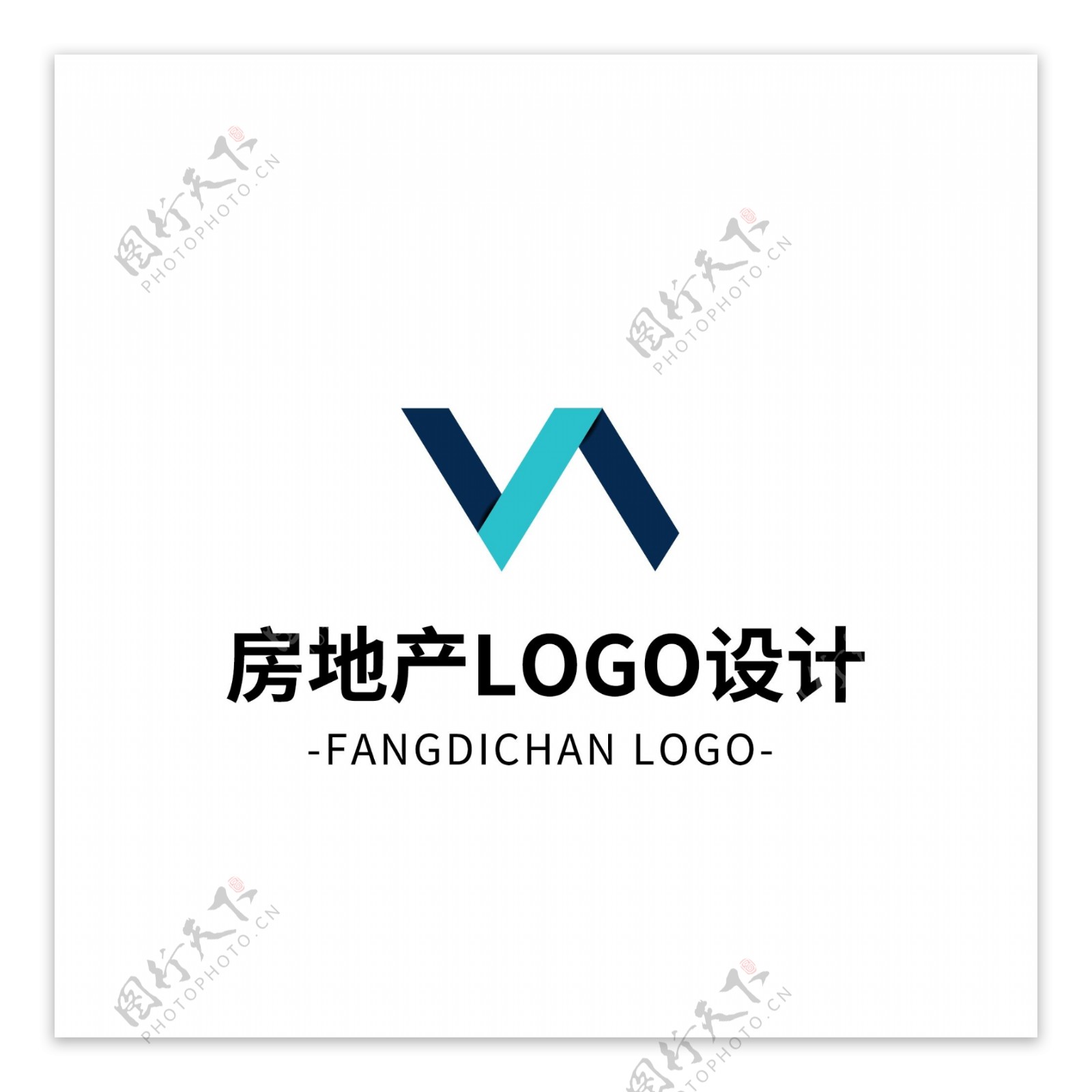 简约大气创意房地产logo标志设计