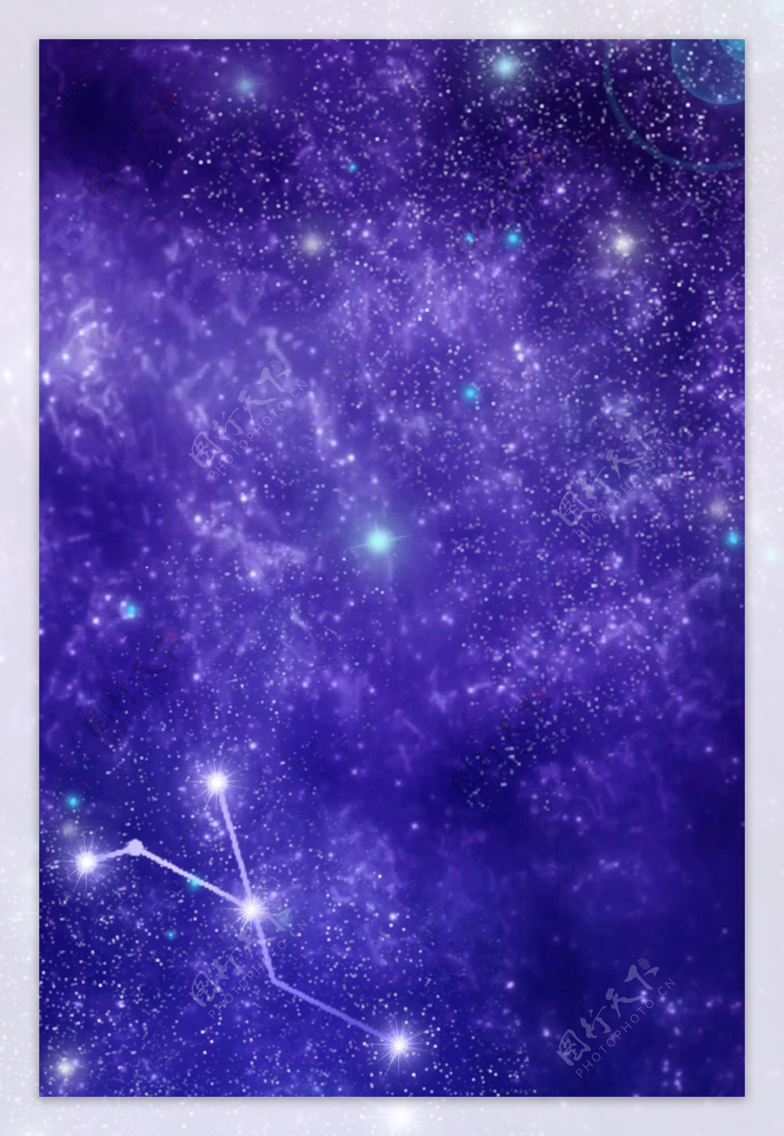 12星座星空梦幻巨蟹座背景图片素材-编号33121125-图行天下