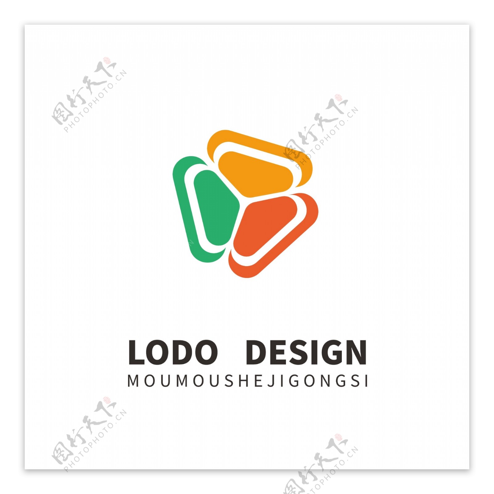 原创艺术培训机构三叶草logo图案设计