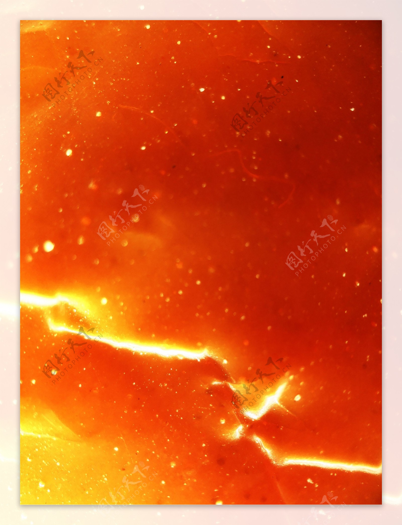 橙色耀光星云图案背景