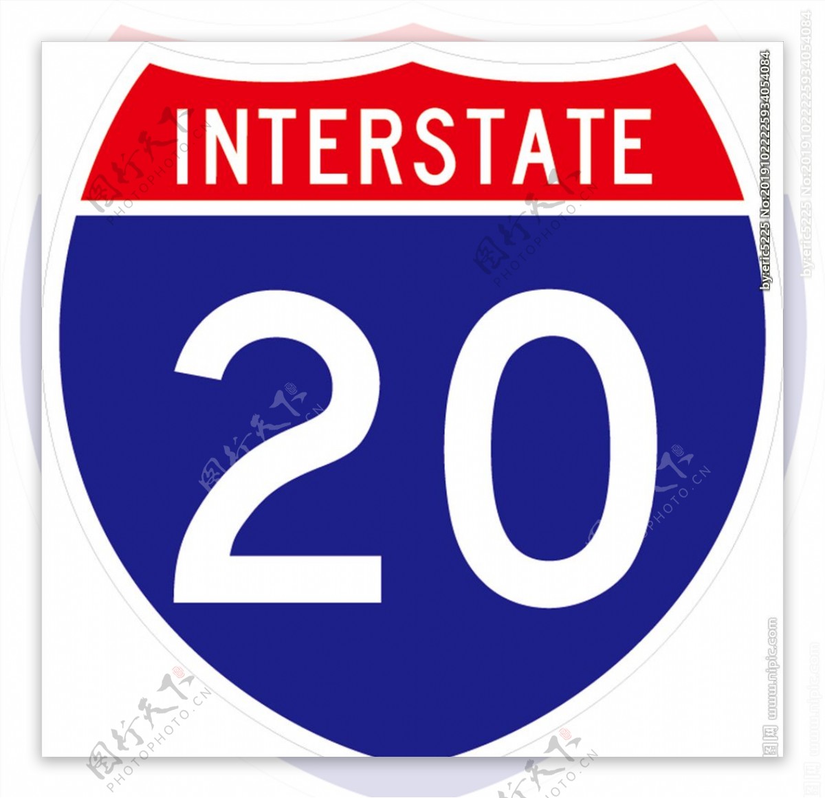 外国交通图标美国20号公路