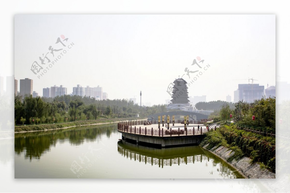 汉城湖美景