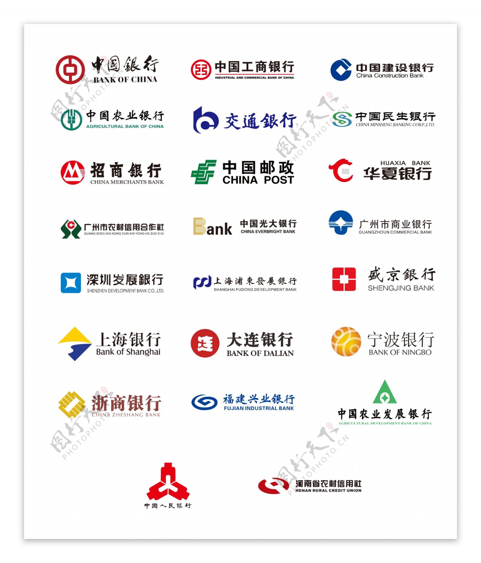 银行logo矢量图|平面|Logo|DKING趙 - 原创作品 - 站酷 (ZCOOL)