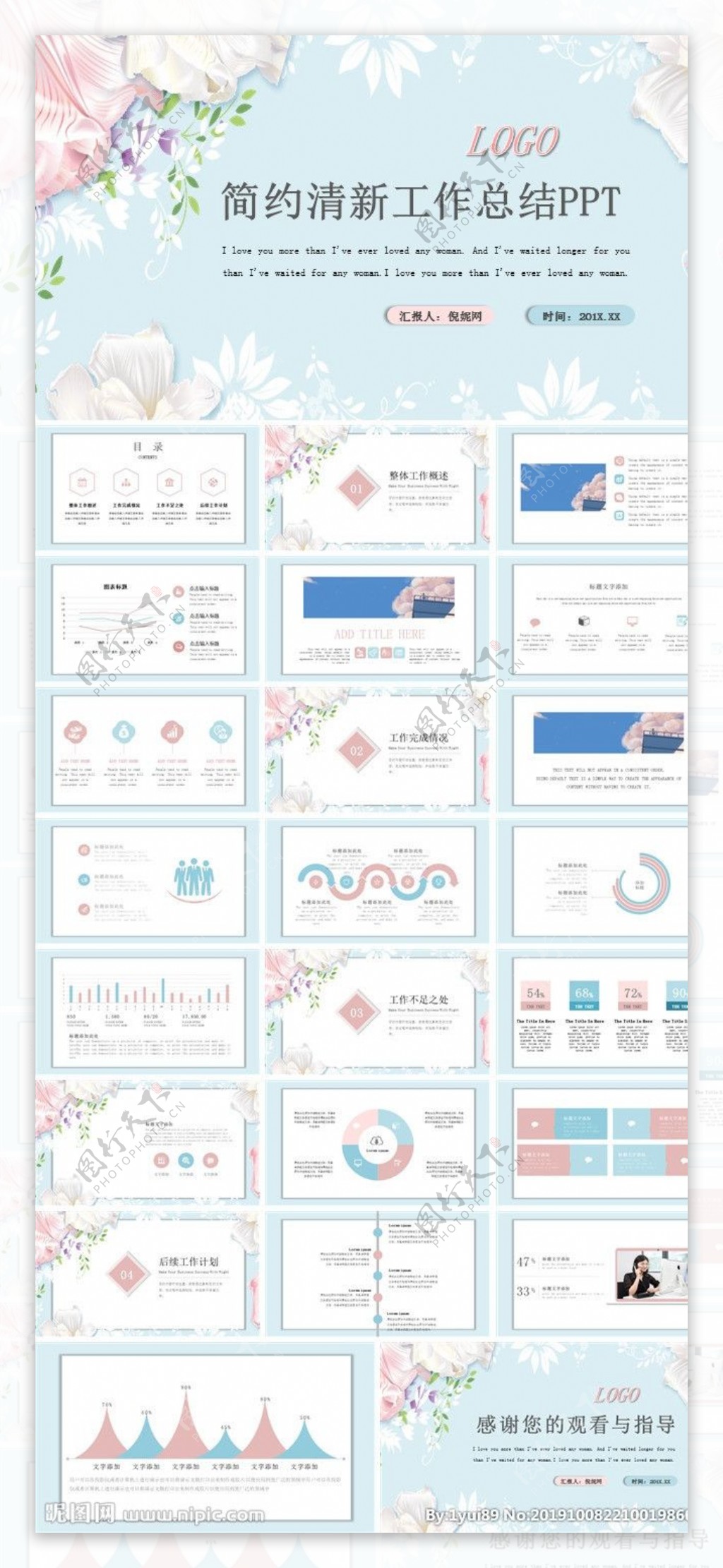 年中总结工作汇报述职报告PPT