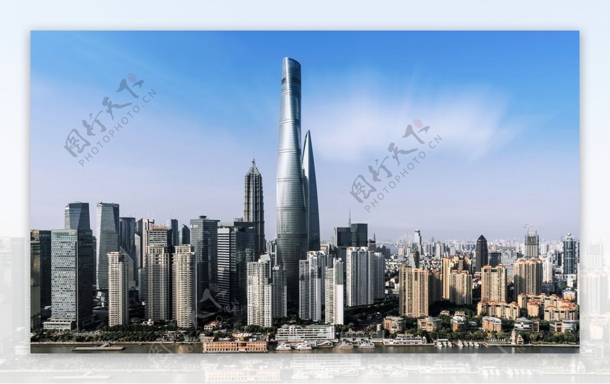 上海中心大厦建筑背景