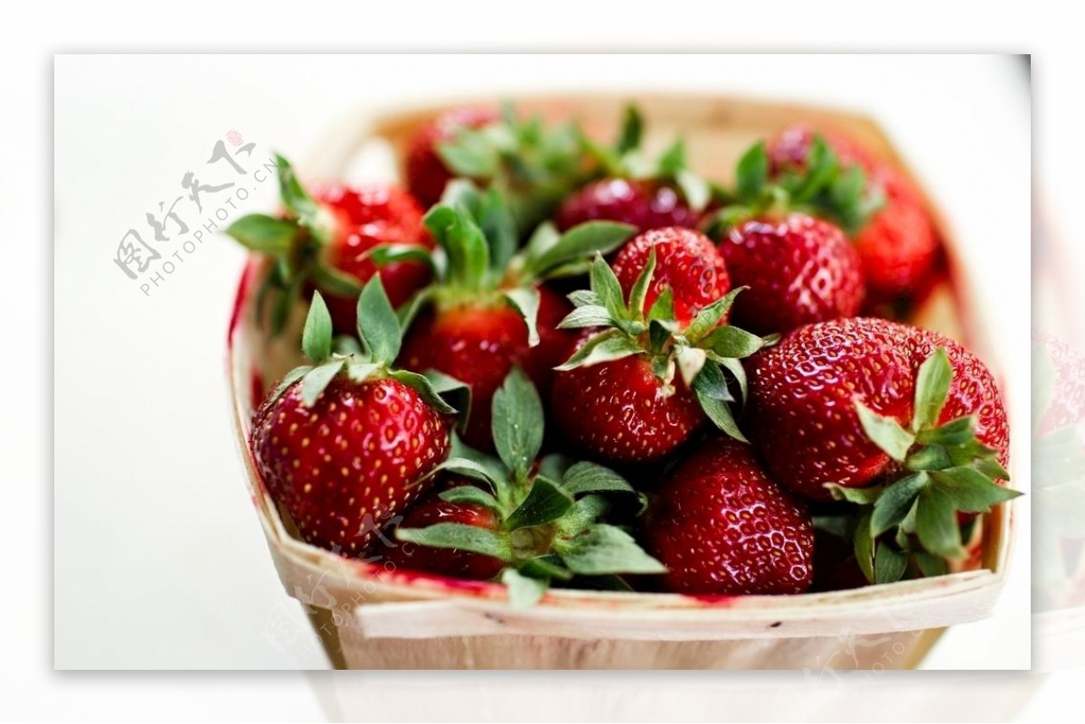 草莓水果绿色食品食物