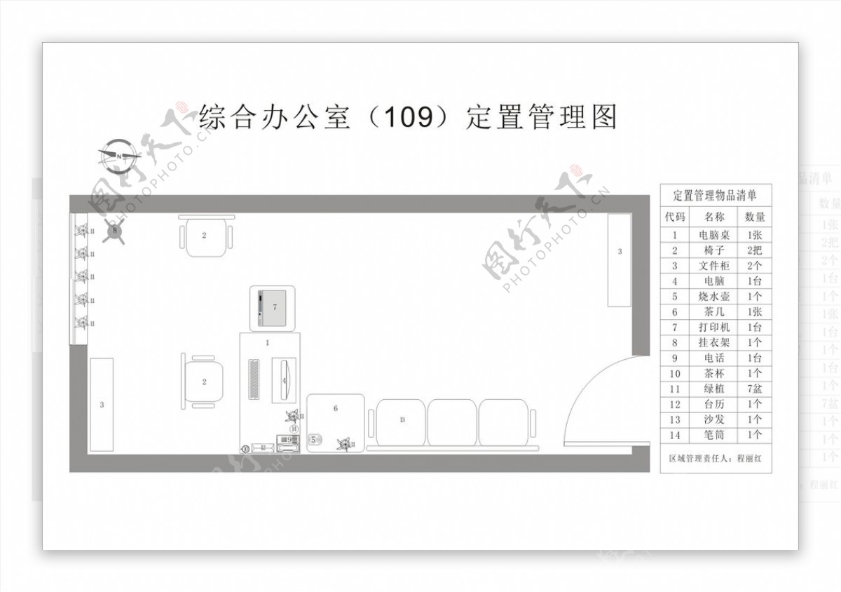 办公室定置管理图