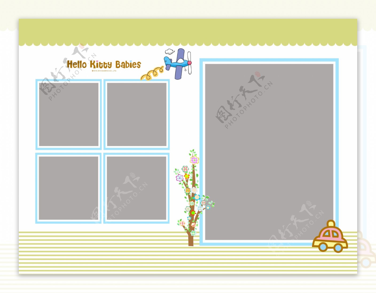 简约卡通可爱儿童相册海报素材