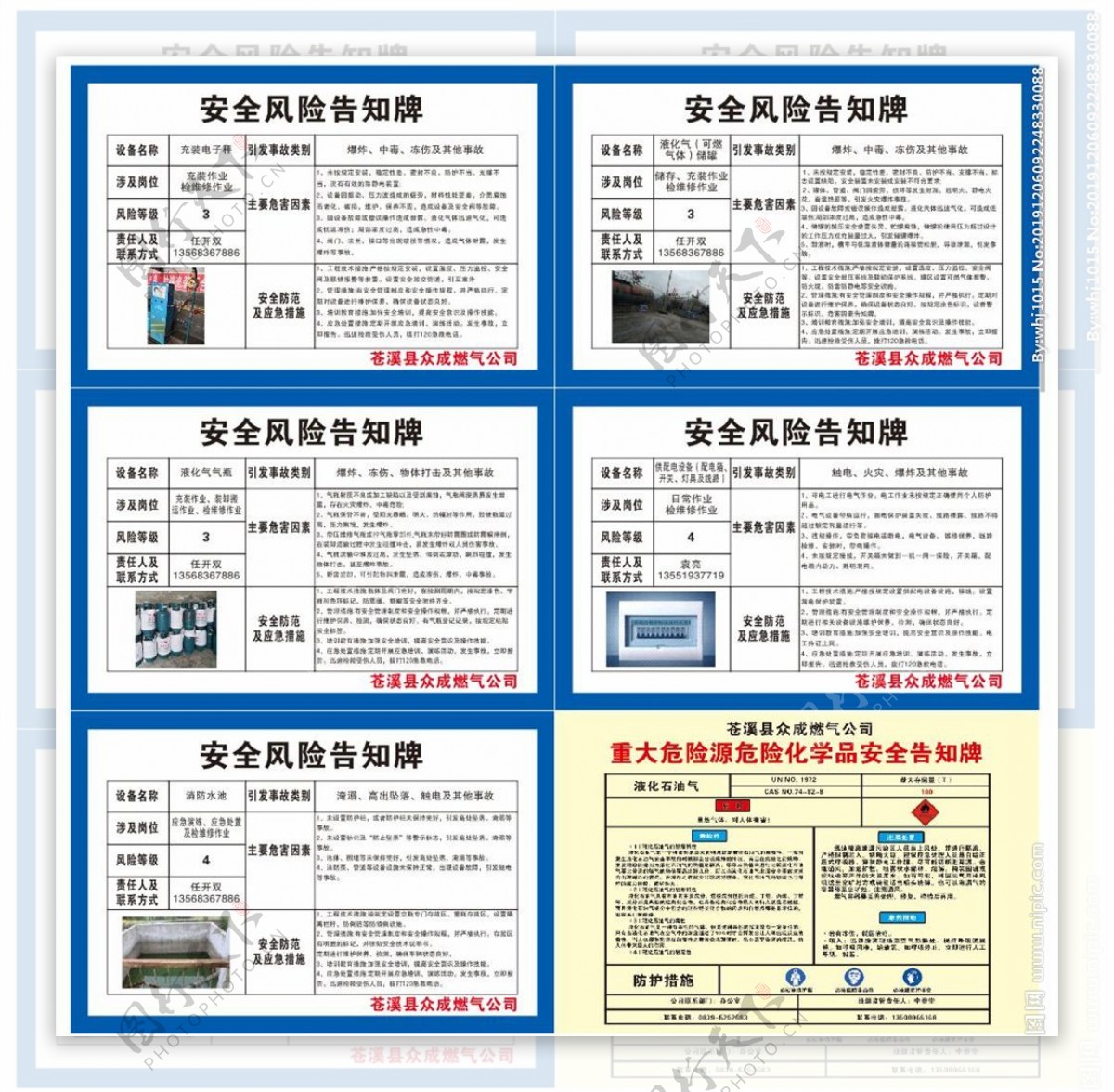 安全风险告知牌