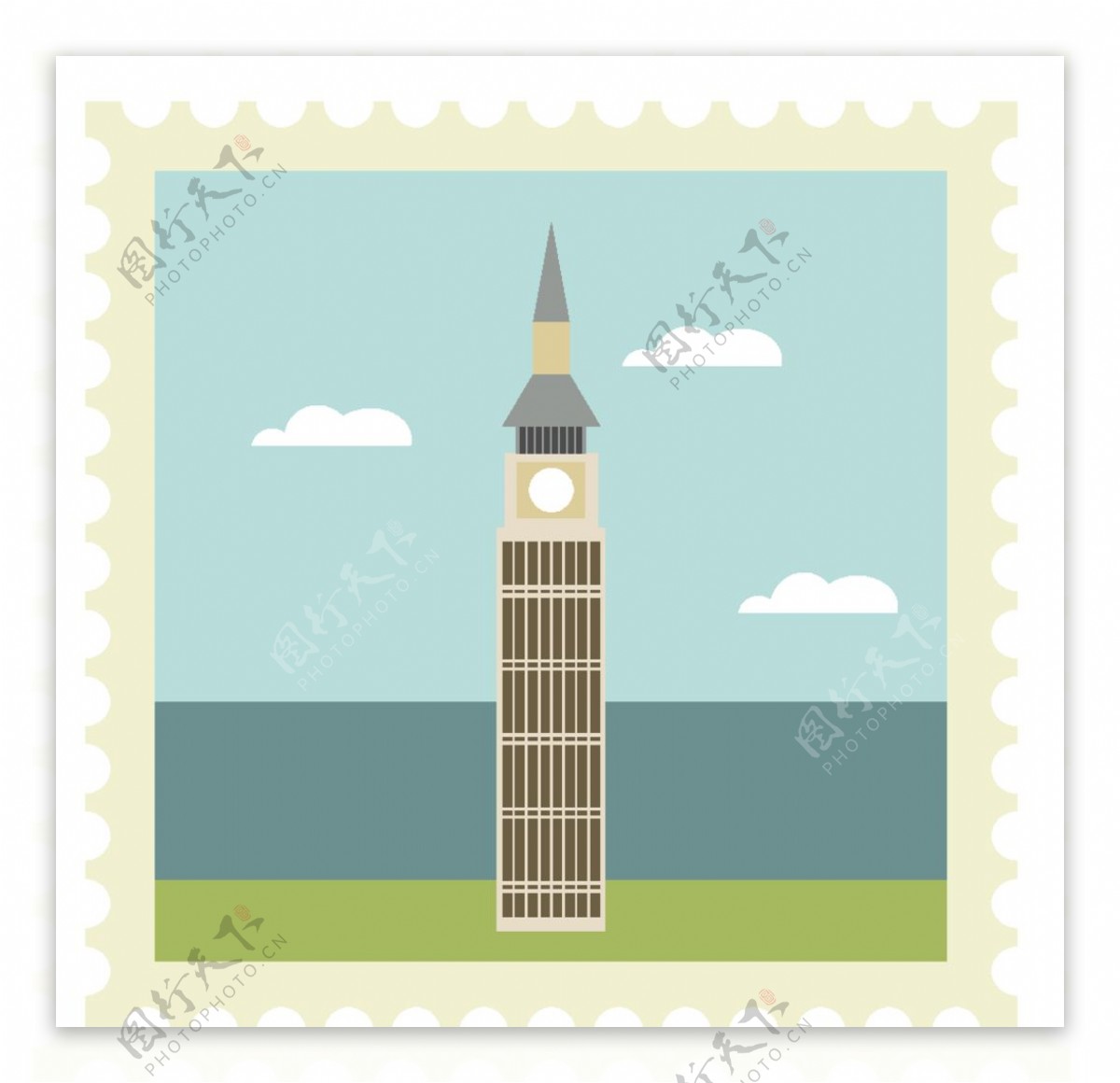 伦敦大本钟邮票
