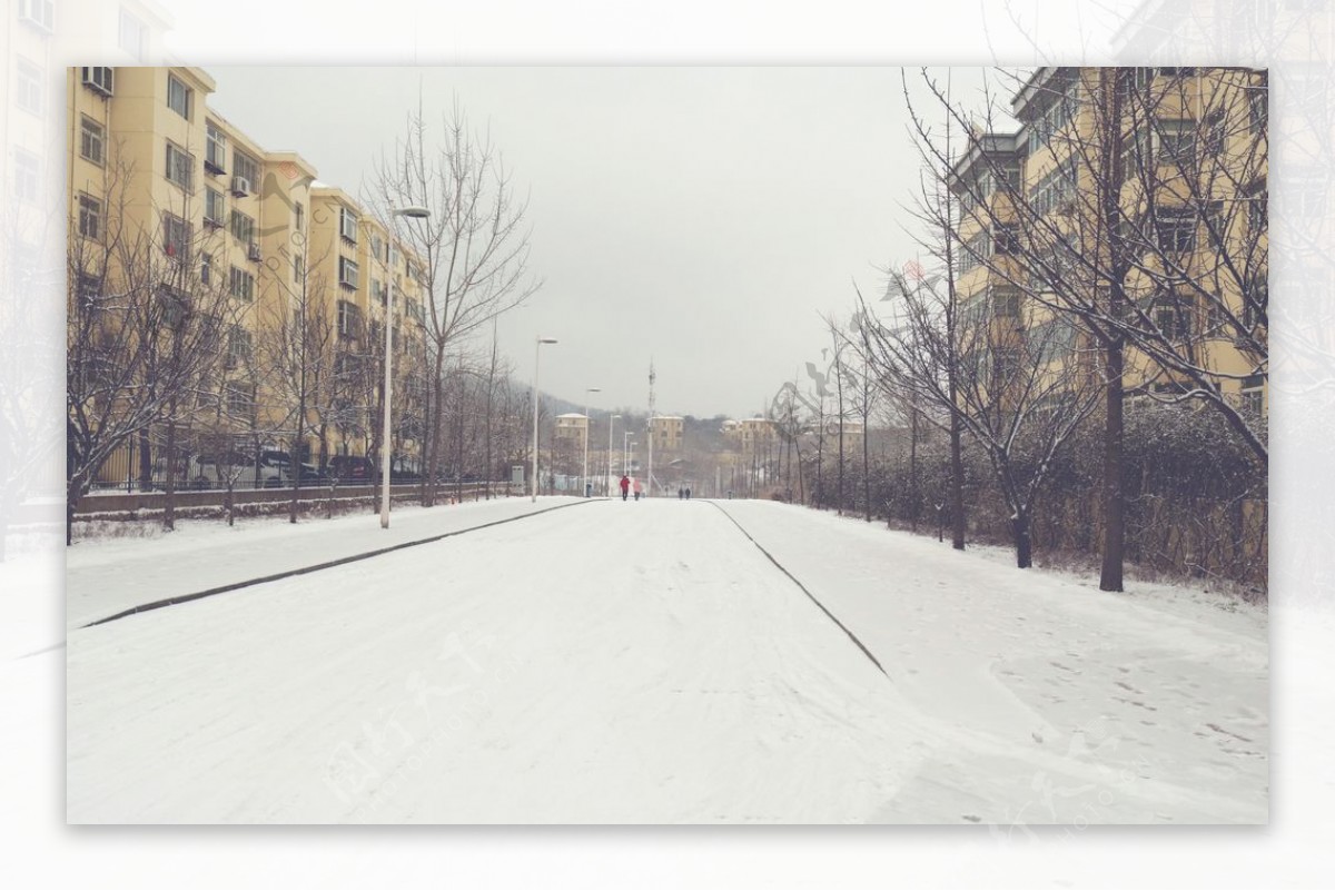 雪后的街道