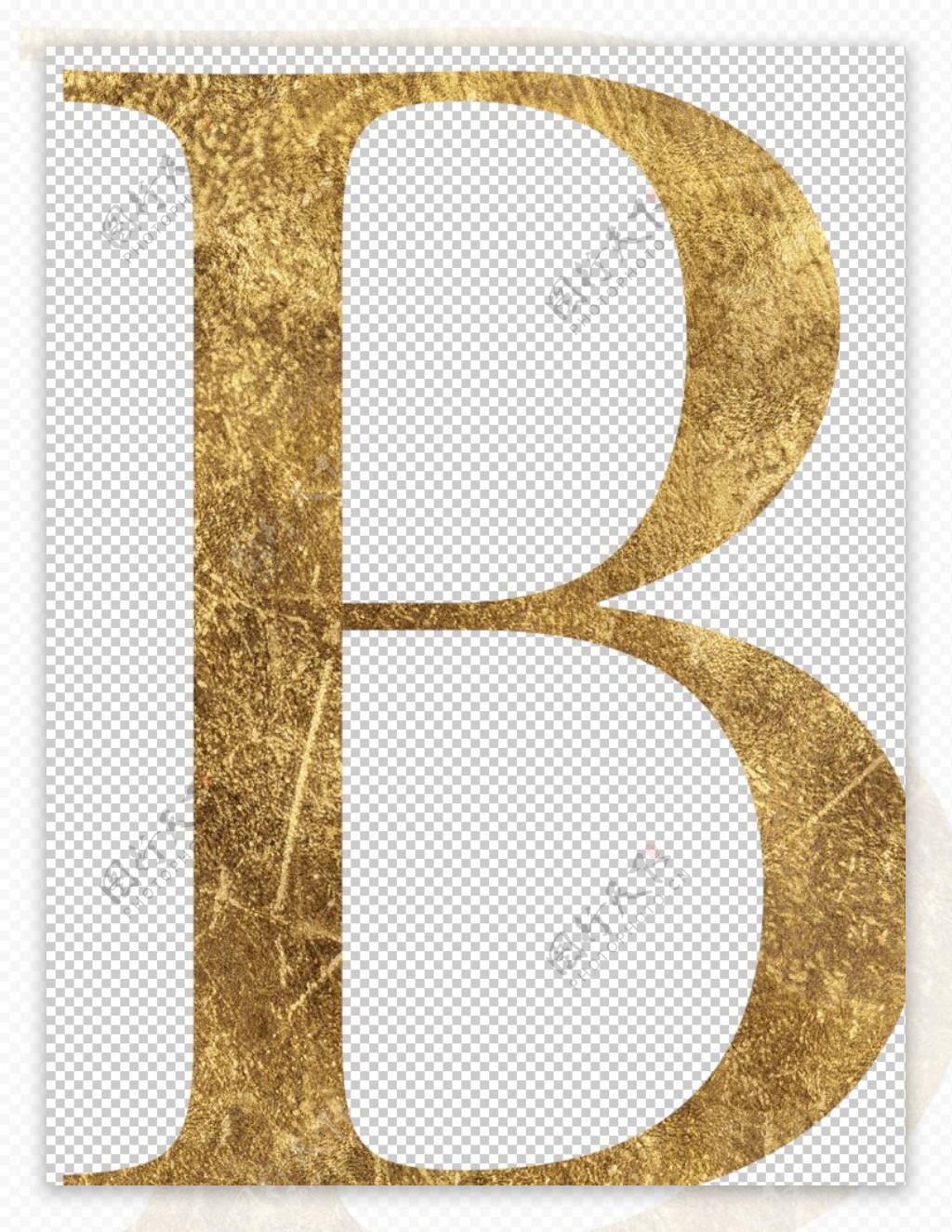 金色质感字母