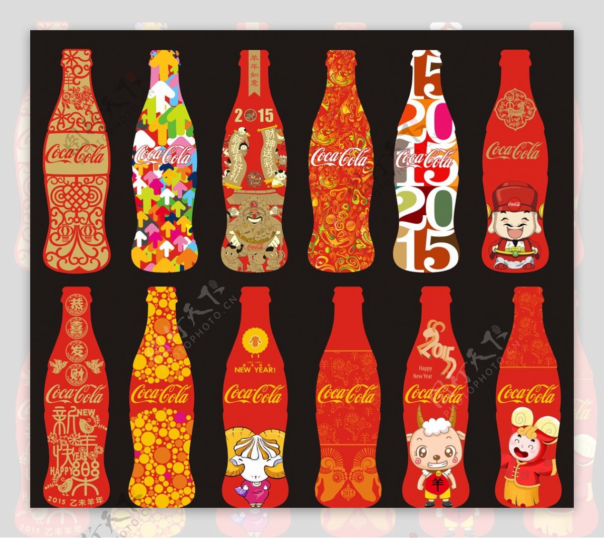 可口可乐创意瓶子设计