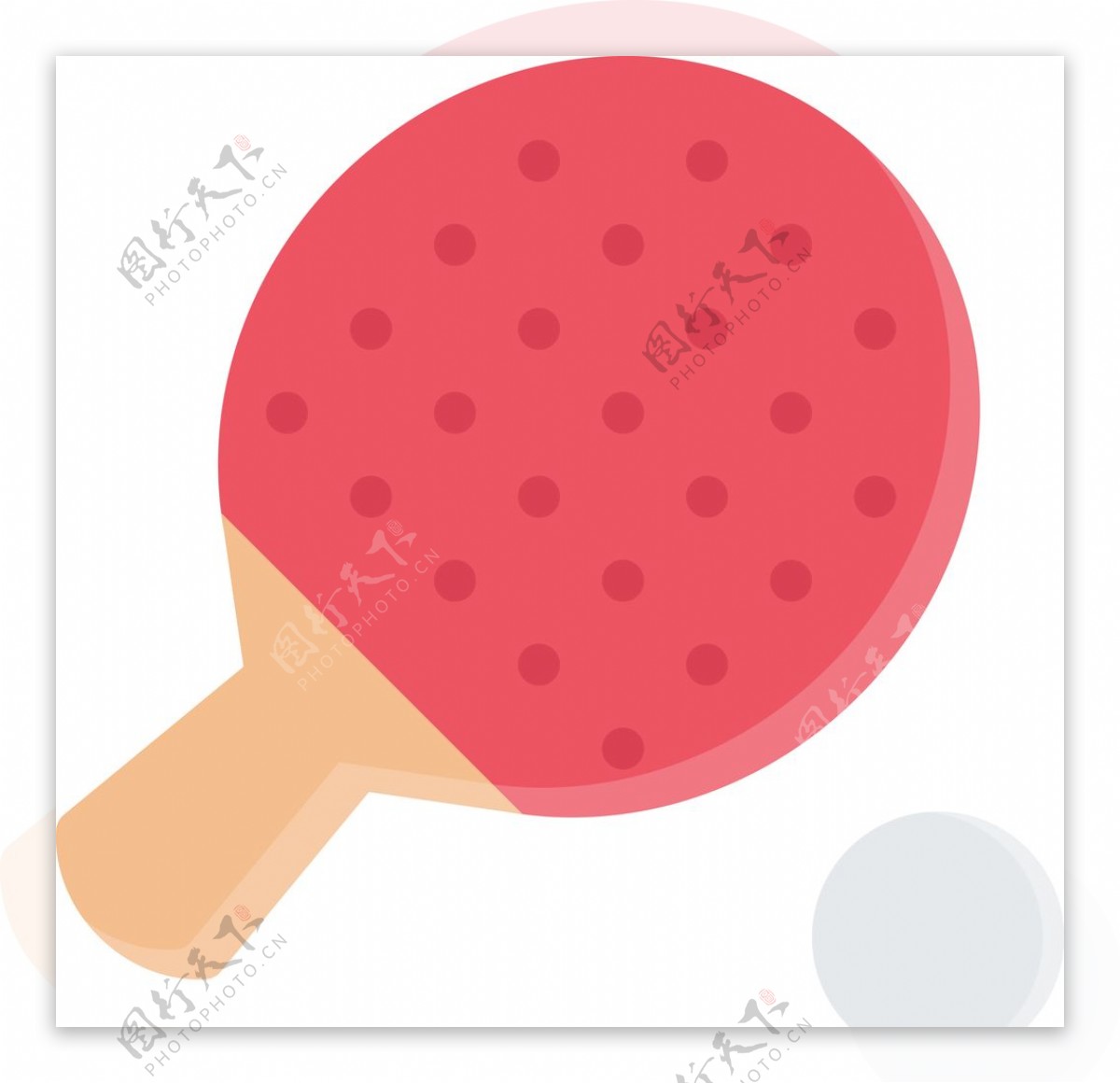 乒乓球UI标识标志