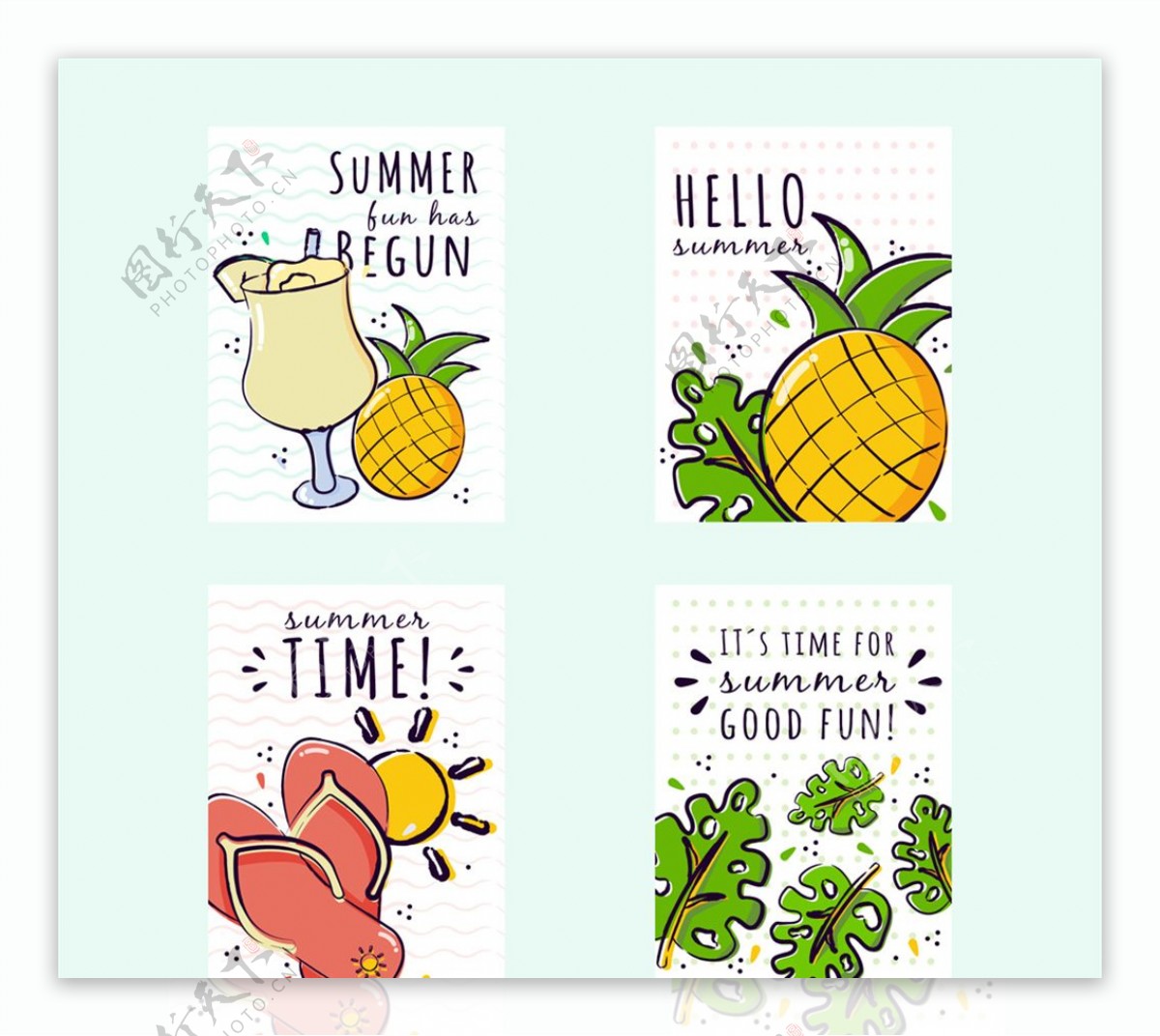 水果卡片设计