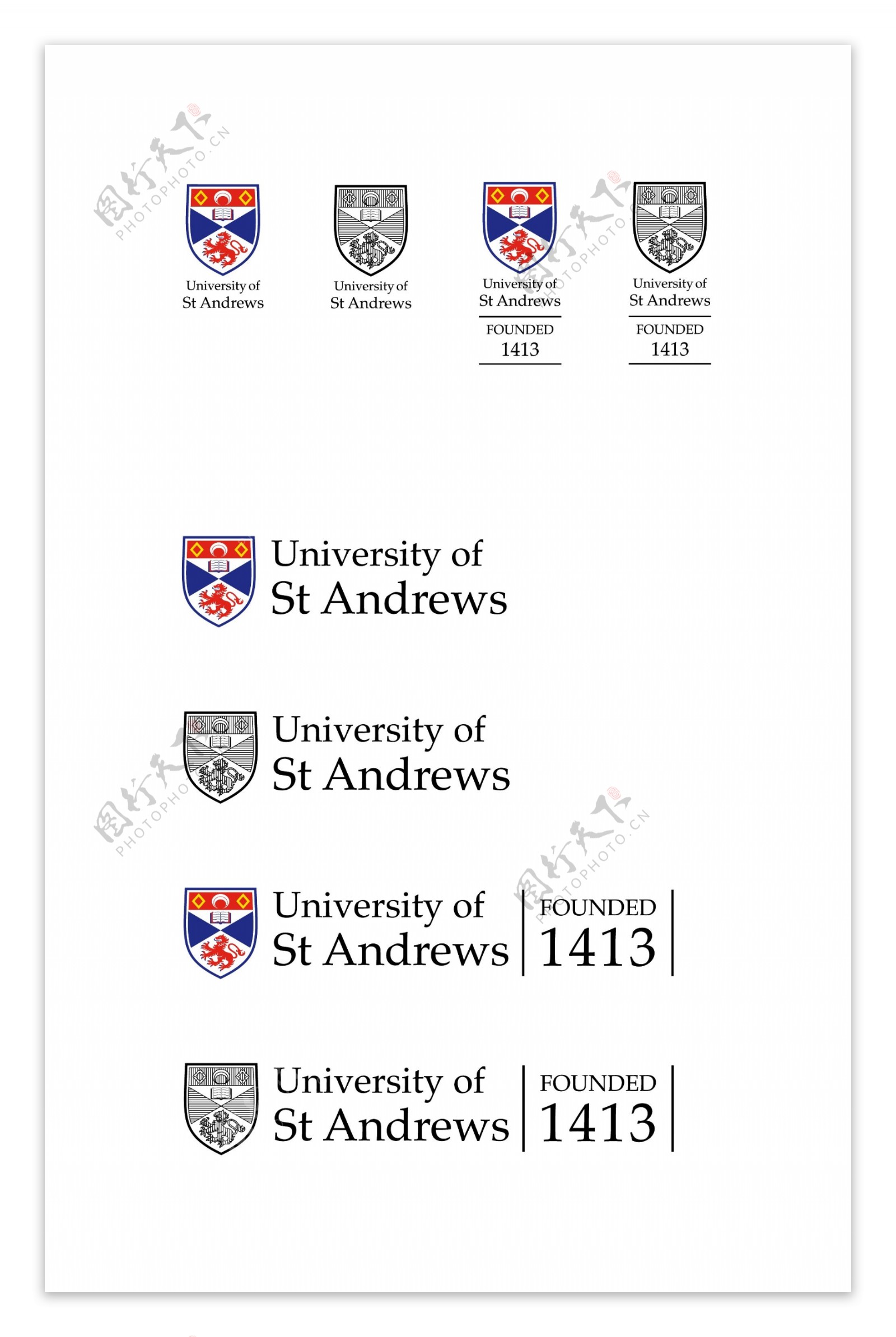 英国圣安德鲁斯大学校徽新版