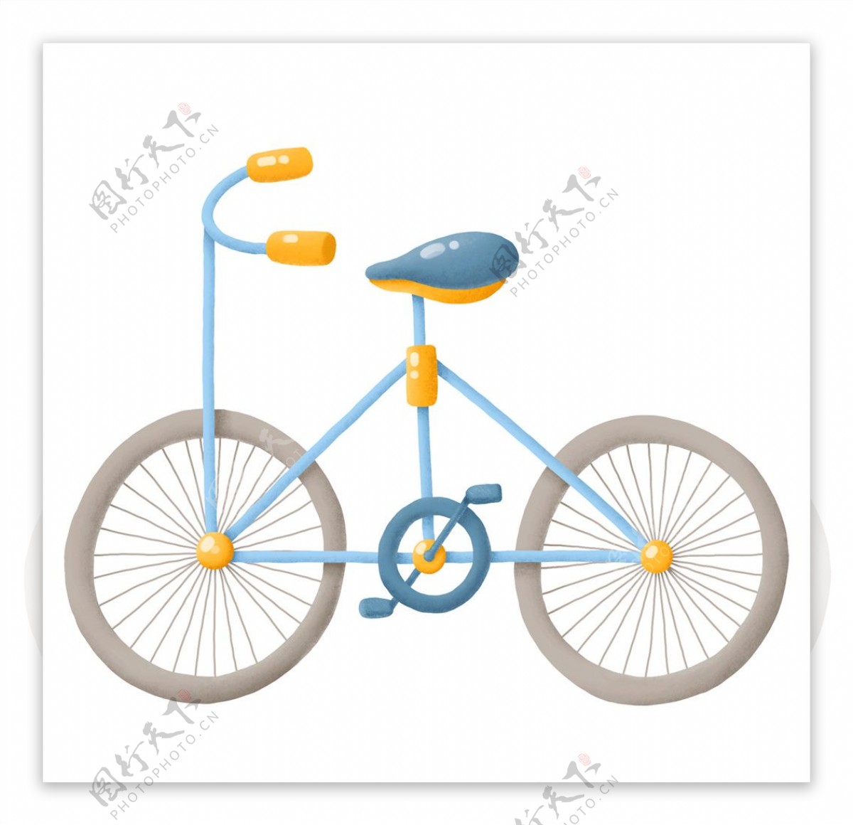 山地自行车插画