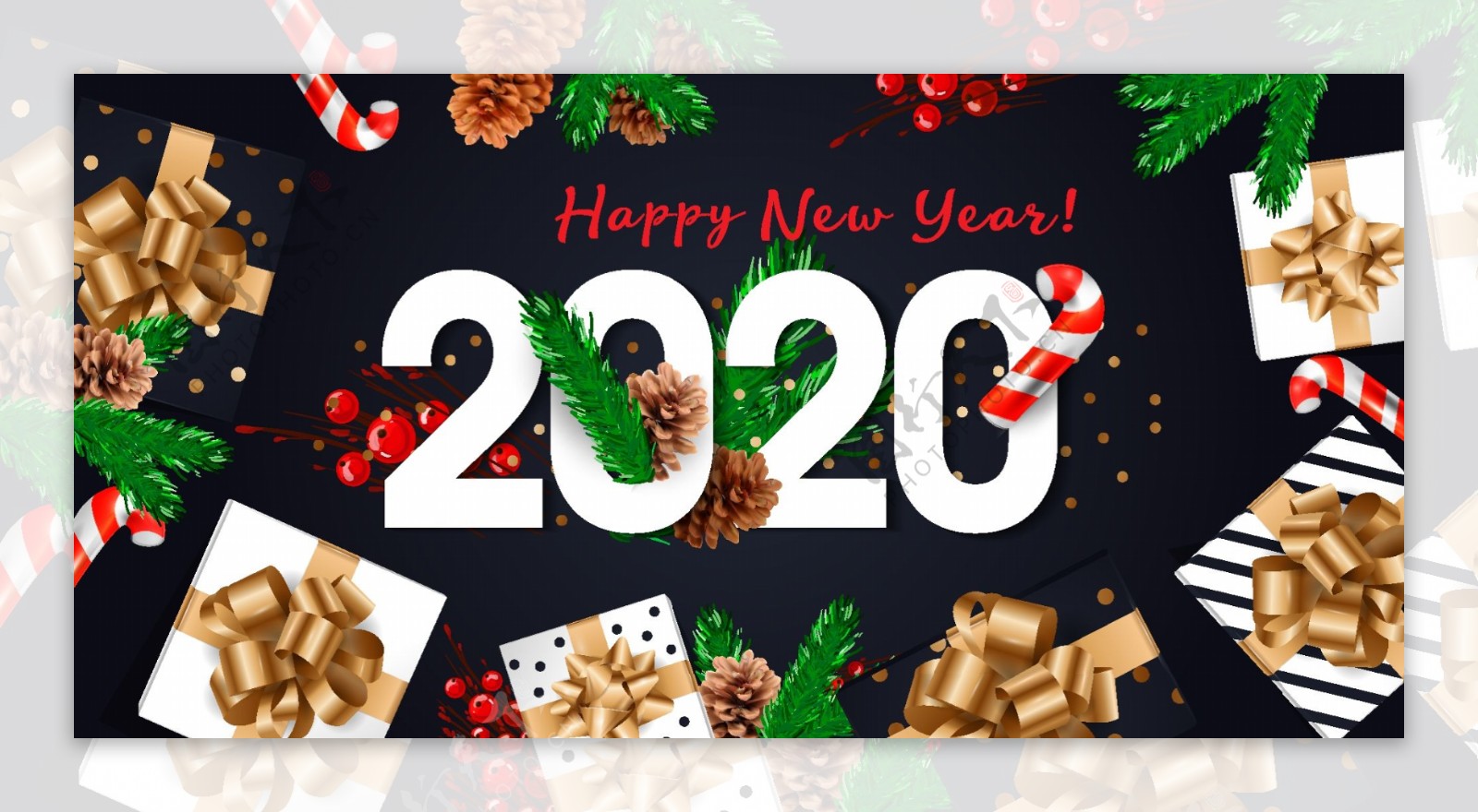 2020新年快乐圣诞快乐