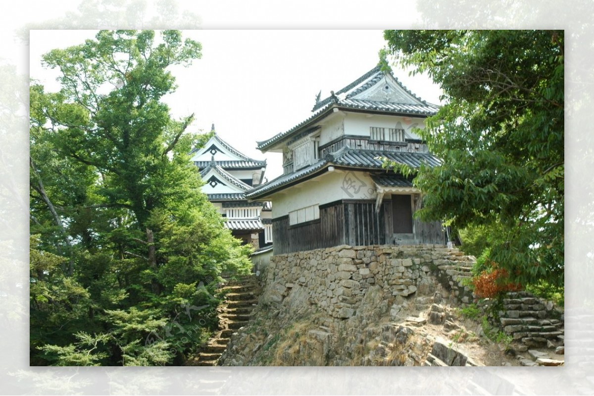 日本古城建筑物