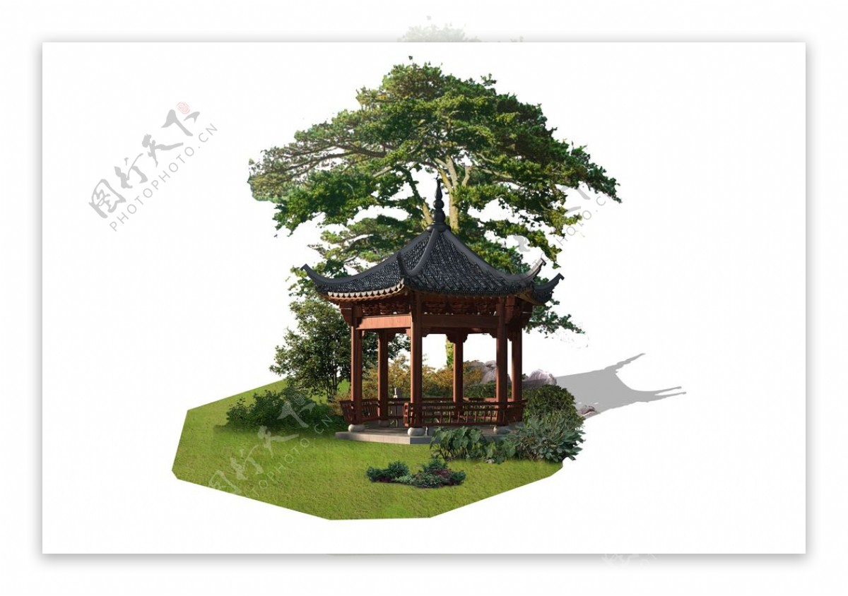 景观设计植物树木组团素材贴图