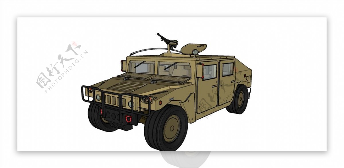 悍马H1战车模型