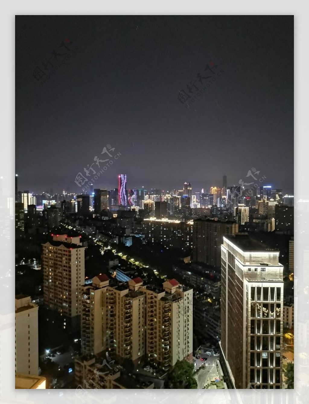 武汉市洪山区夜景
