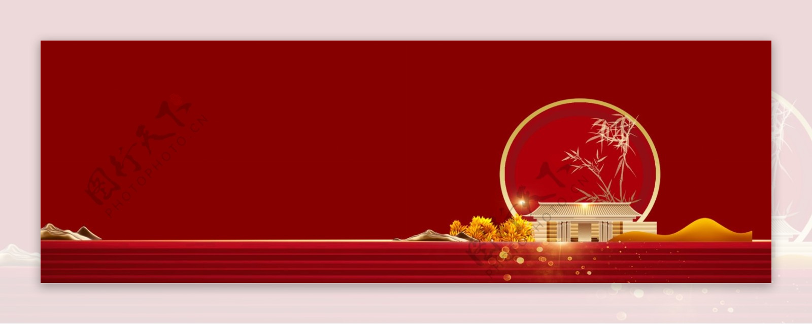 新中式红色开盘主画面