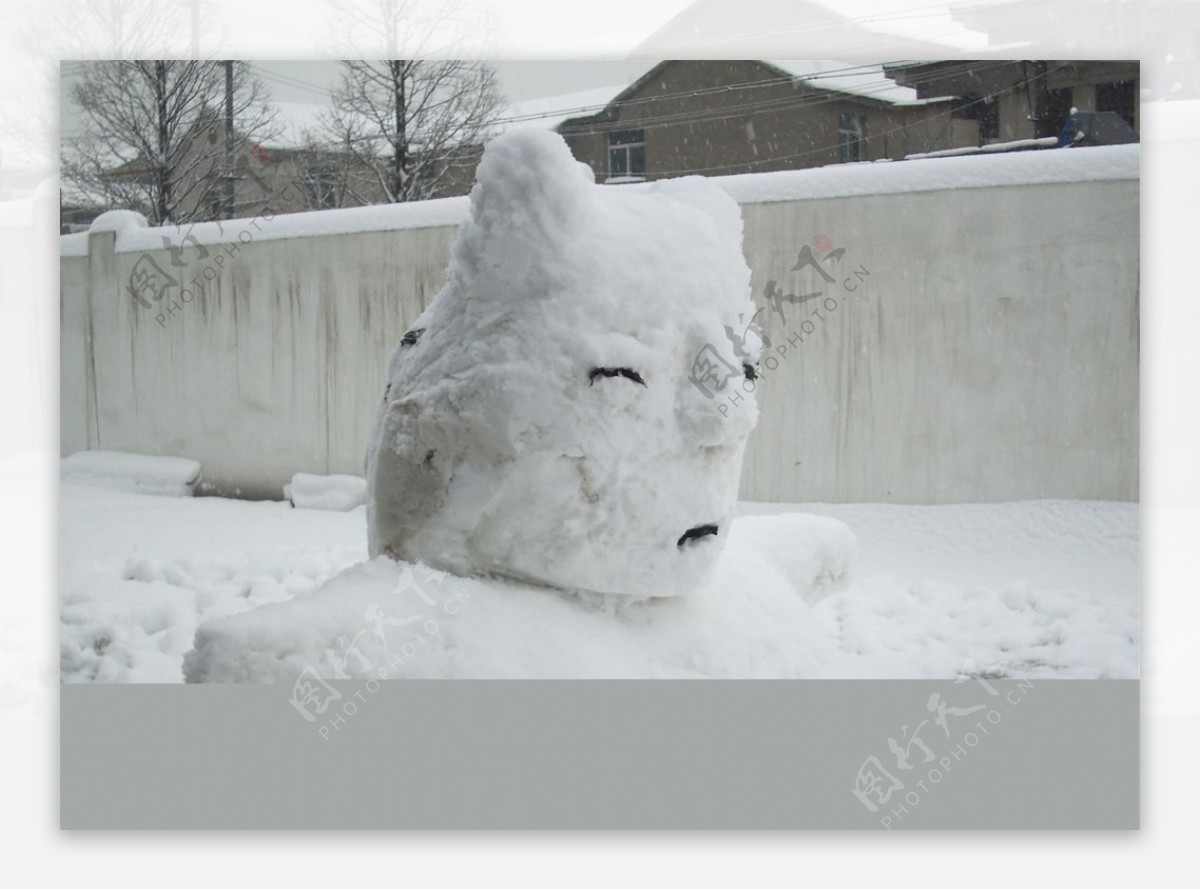 雪人冬日