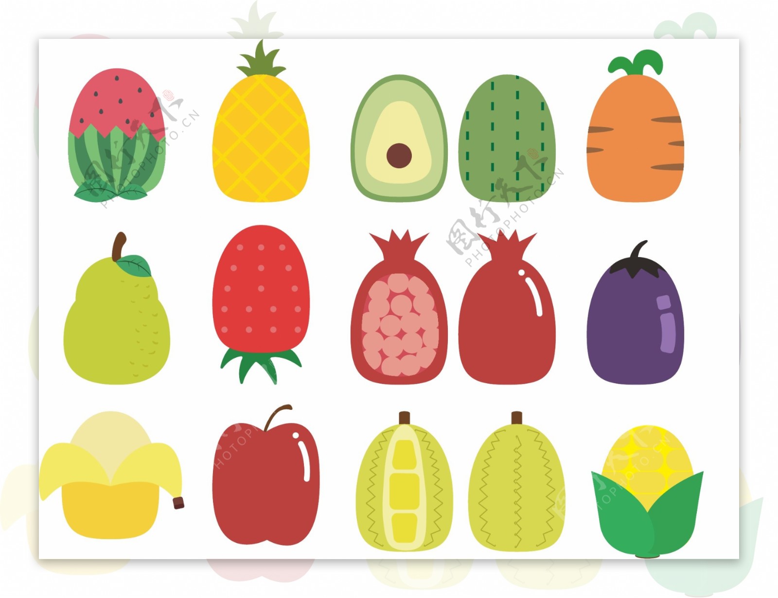 水果蔬菜抱枕