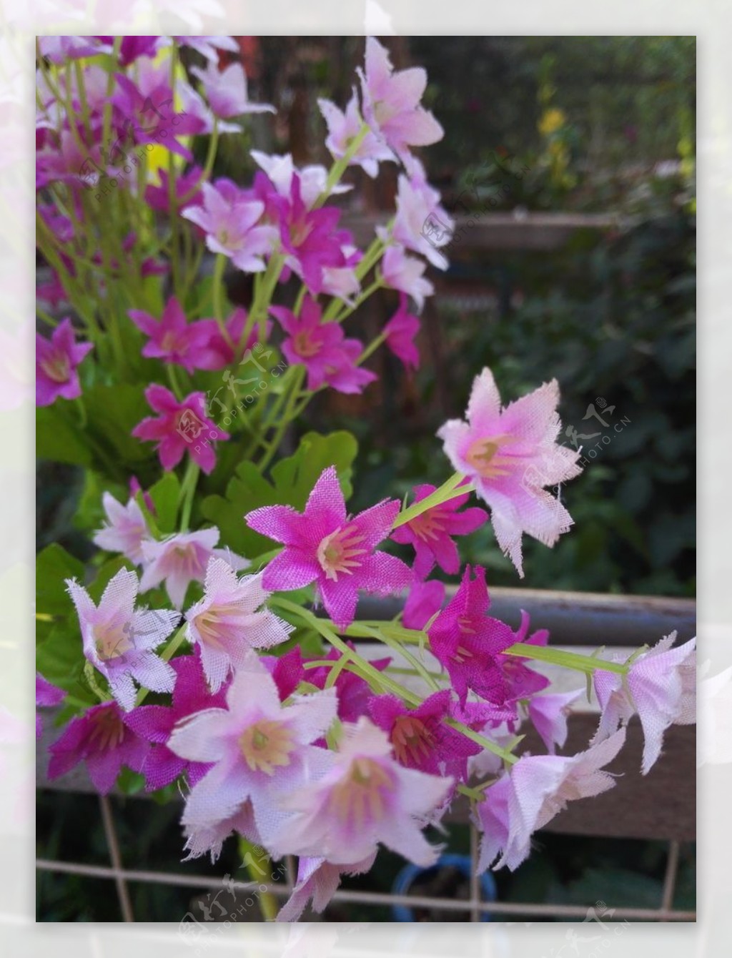 澳洲石斛粉色假花花朵