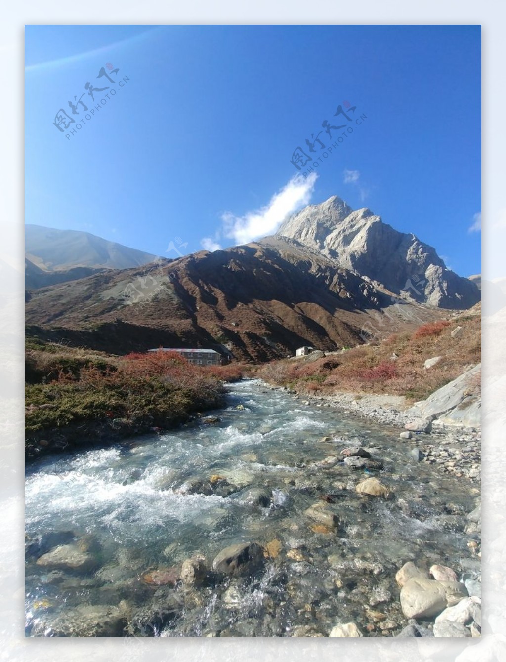 林间溪水山水风景