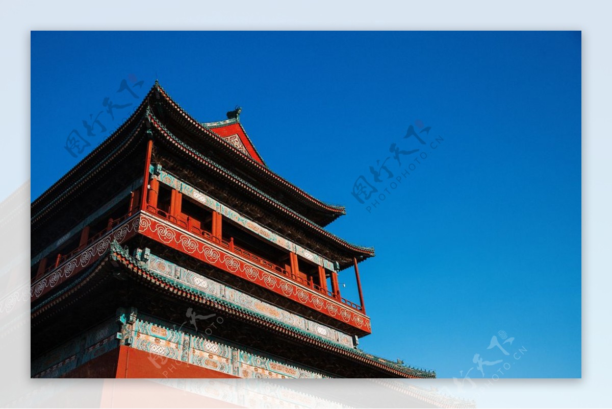 城墙城楼传统国风文化背景素材