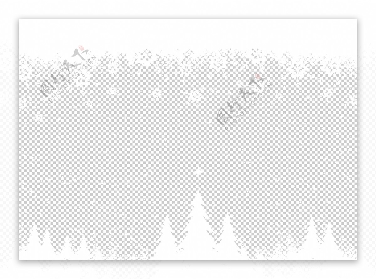 雪花圣诞节装饰海报素材图片