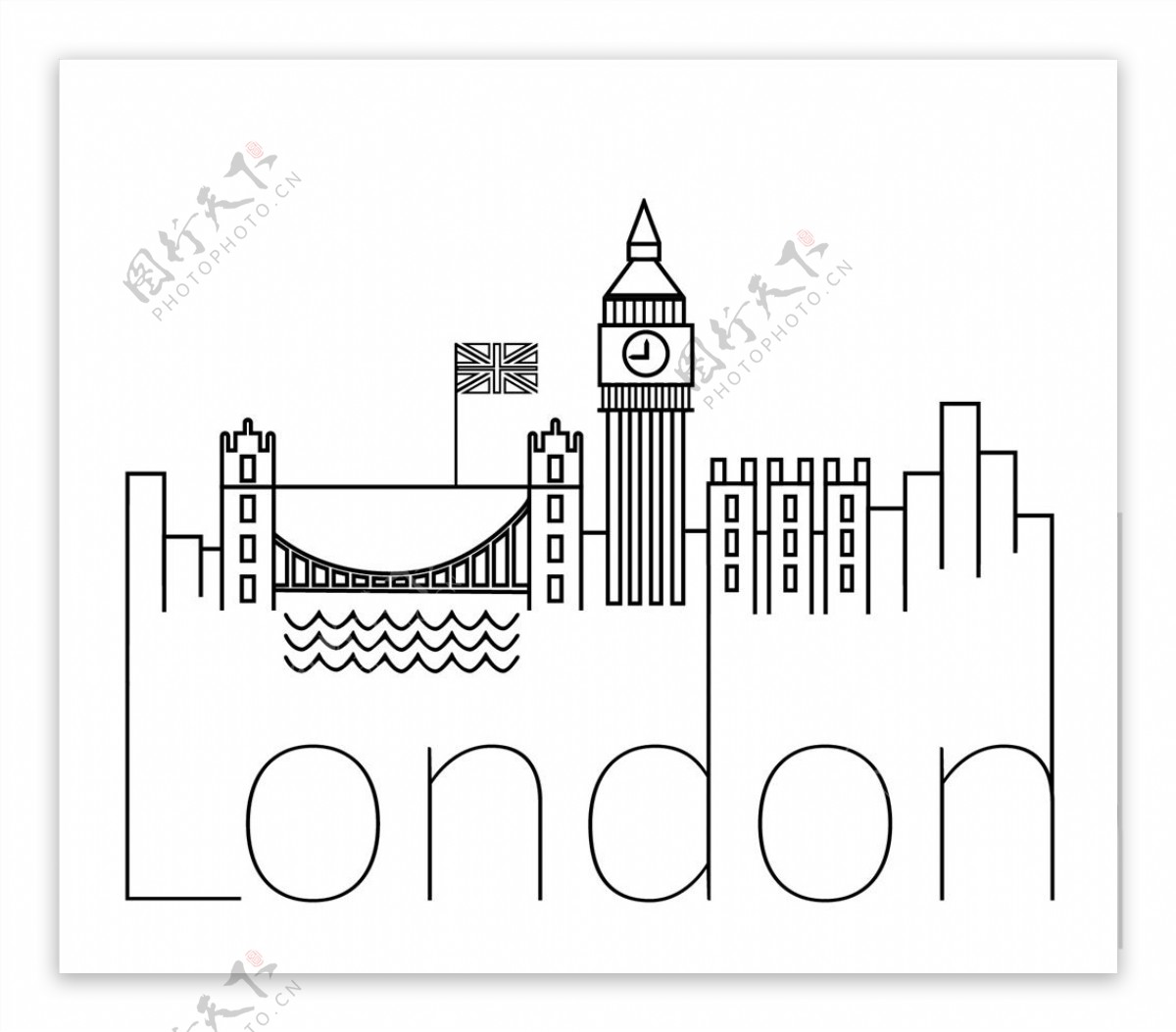 伦敦标志图片