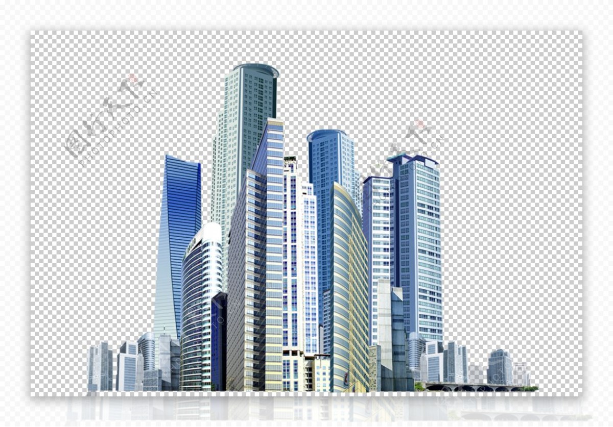城市建筑高楼合成海报素材