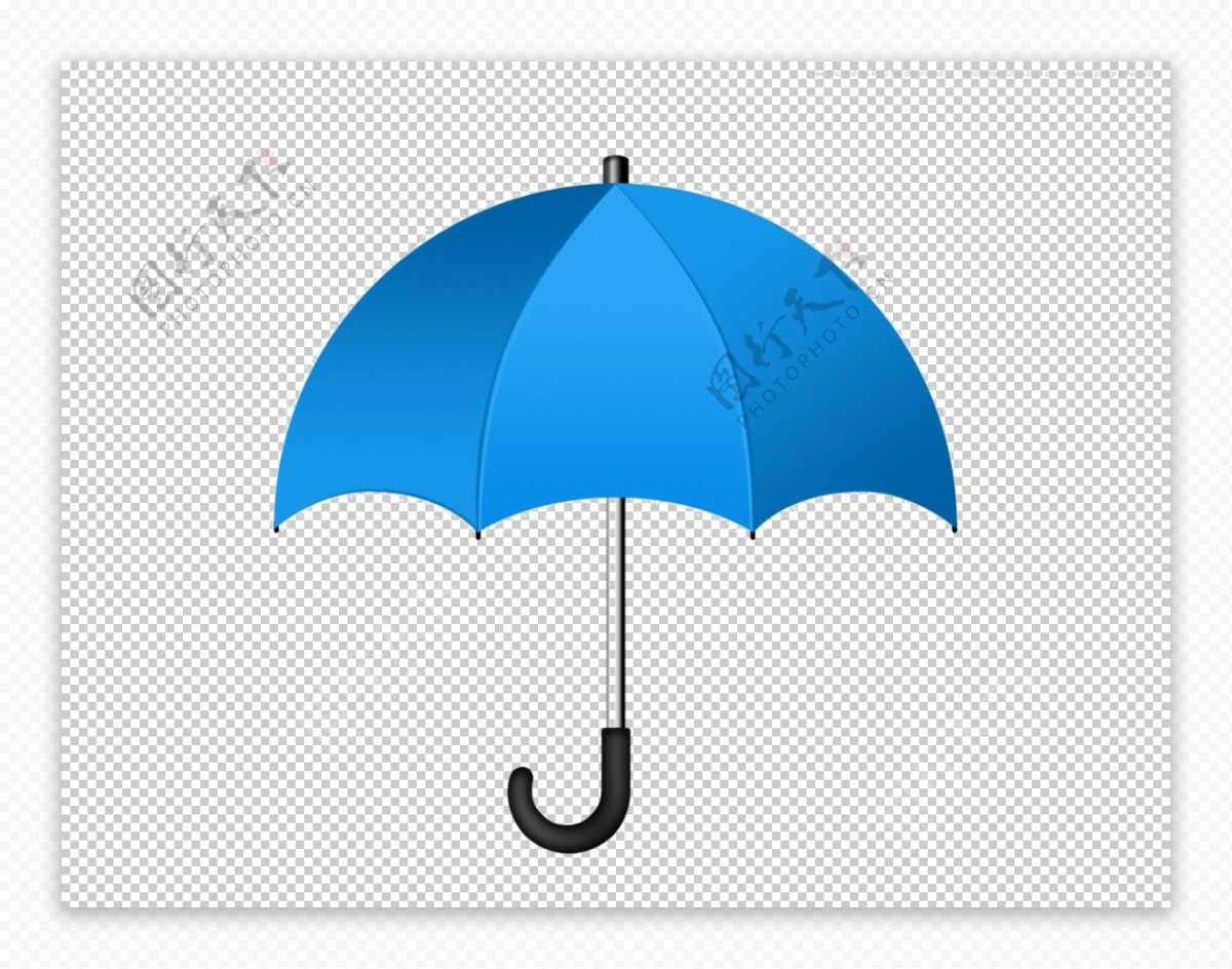 蓝色伞