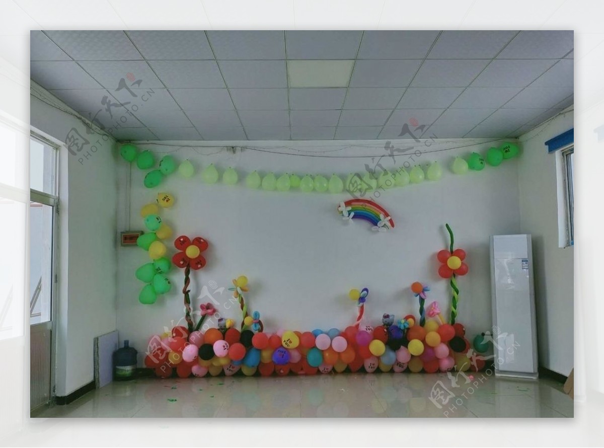 气球背景墙