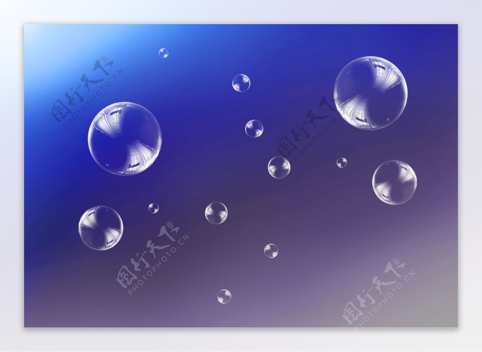 气泡透明素材PSD