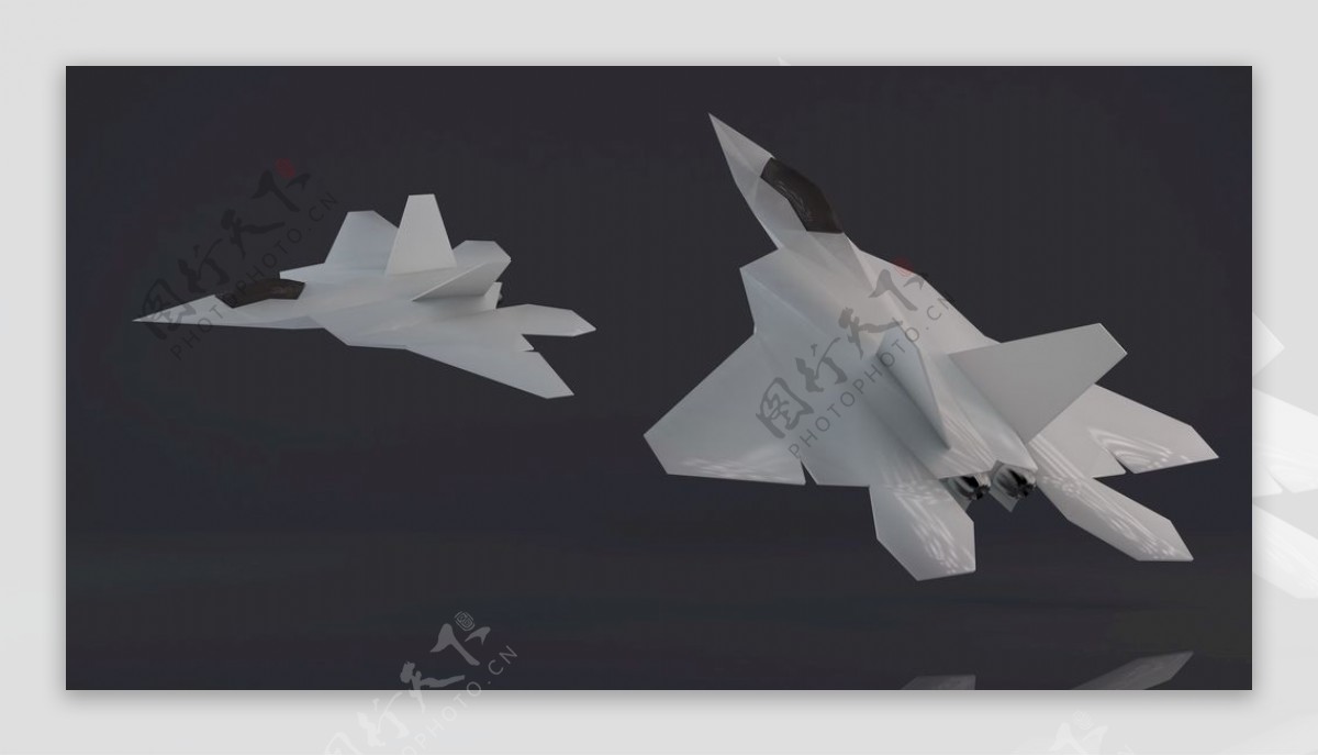 F22猛禽战斗机建模与渲染
