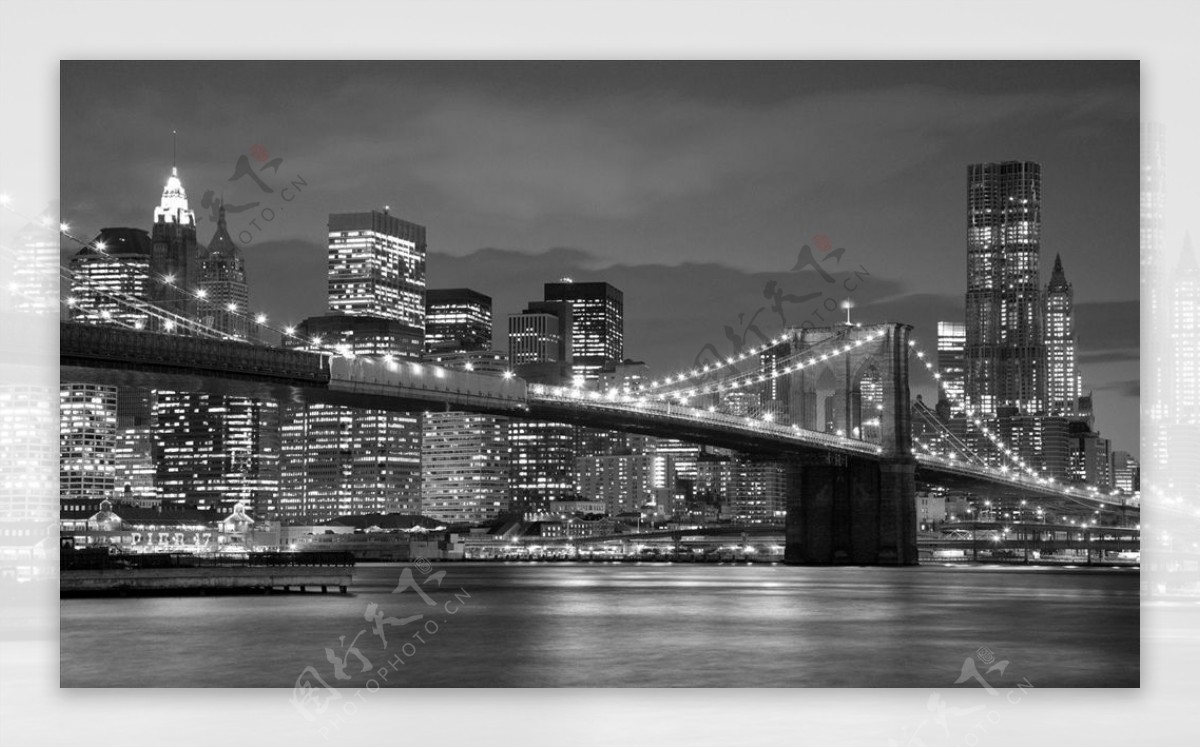 城市大桥背景墙图片