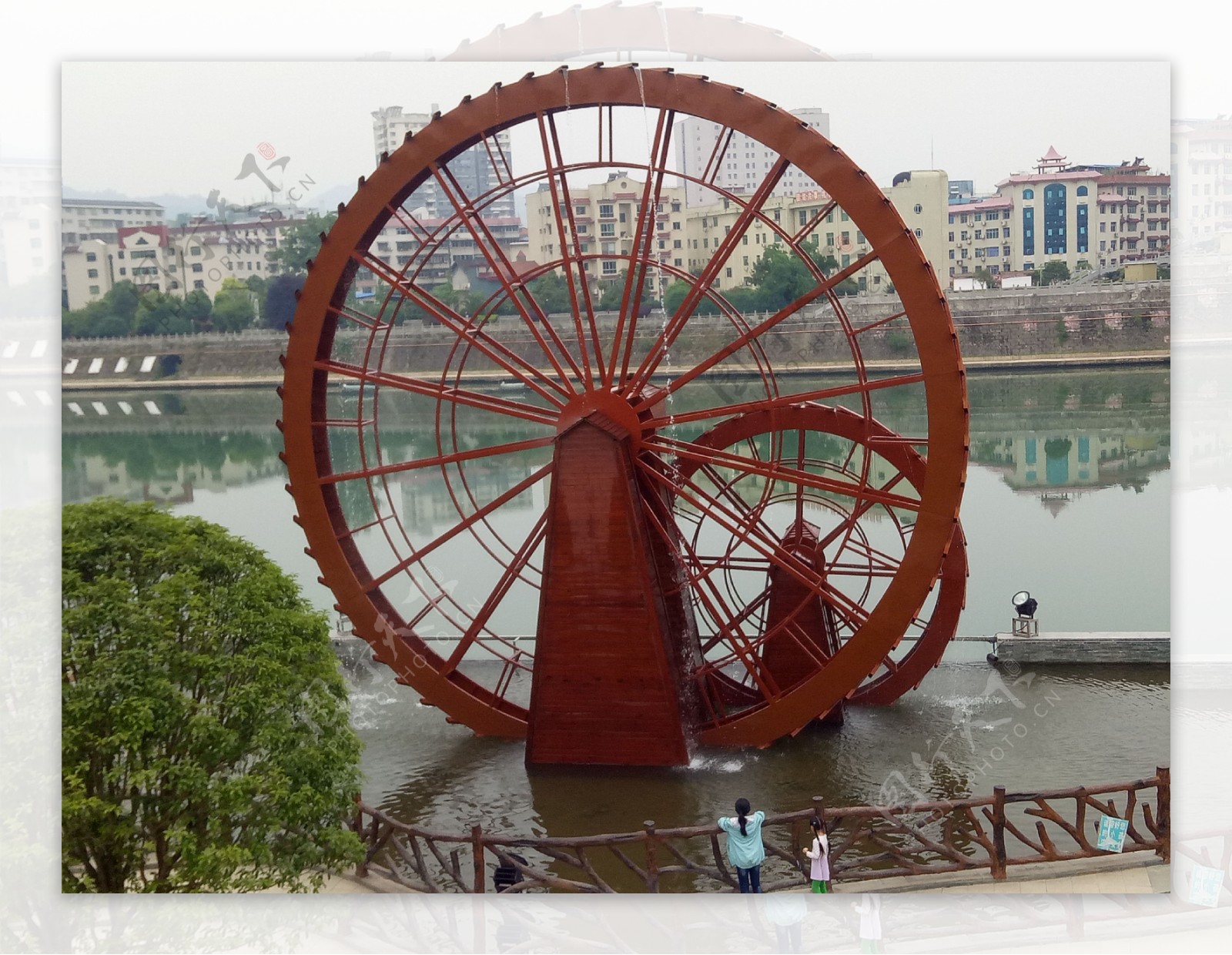 兰州 （中国传统木水车)高清摄影大图-千库网