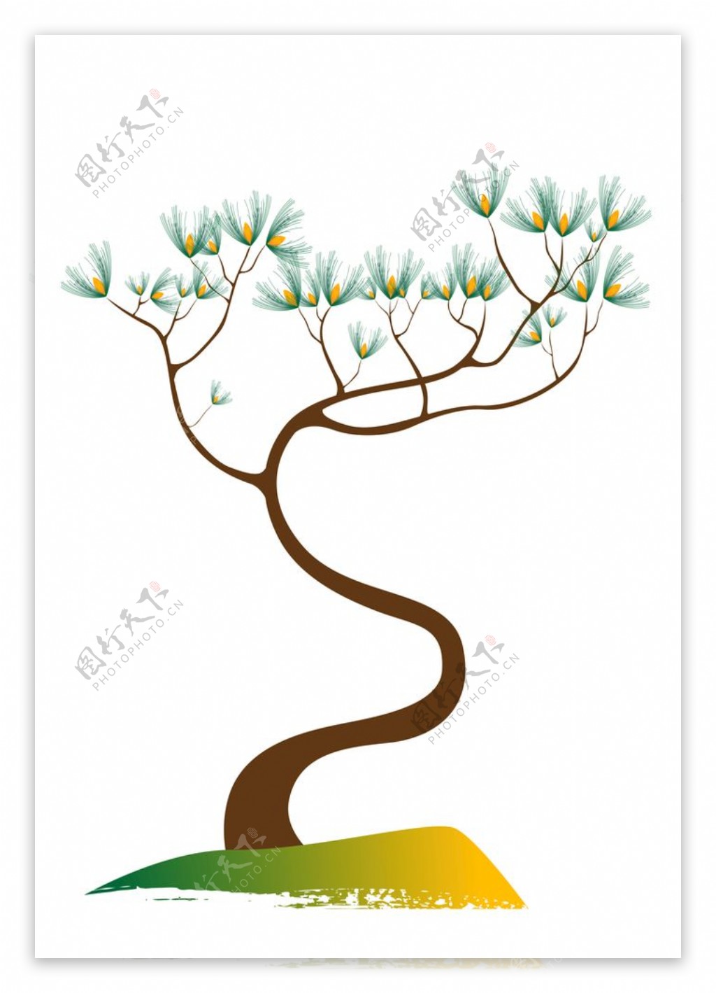 树木植物图形标志图标素材
