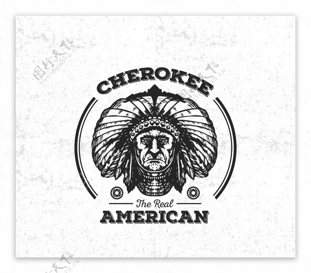 切诺基美国徽章图片