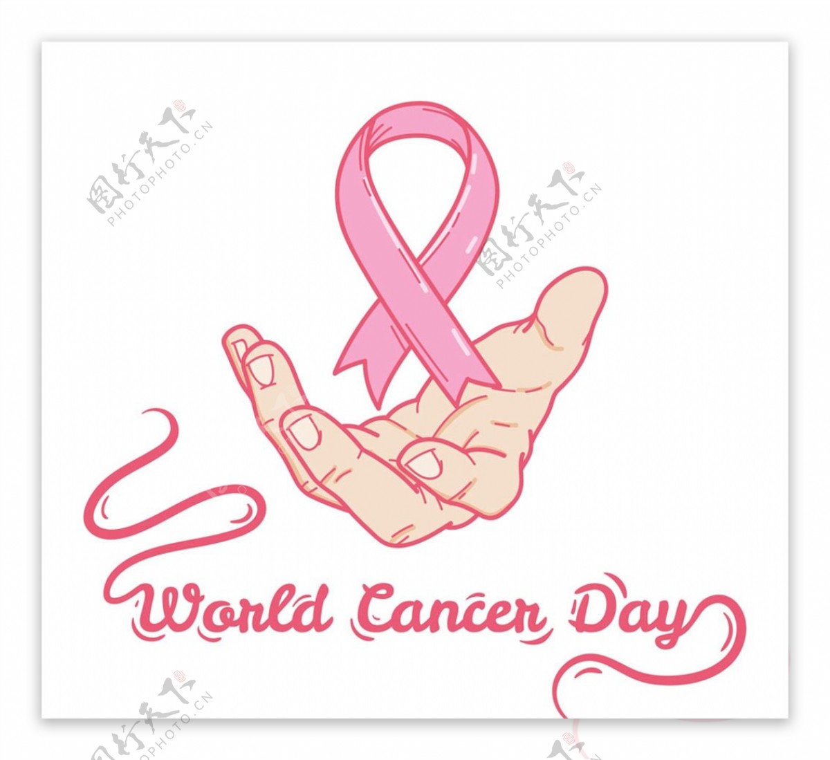 创意世界癌症日图片