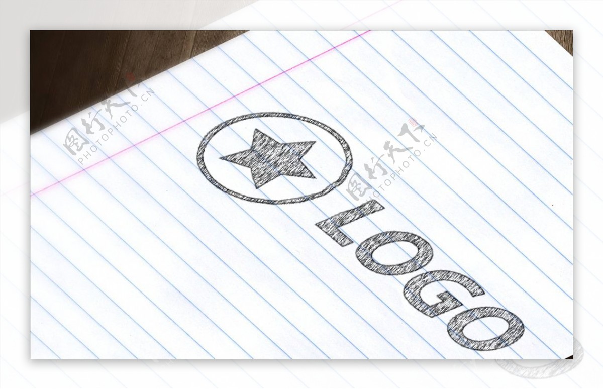LOGO标志样机图片