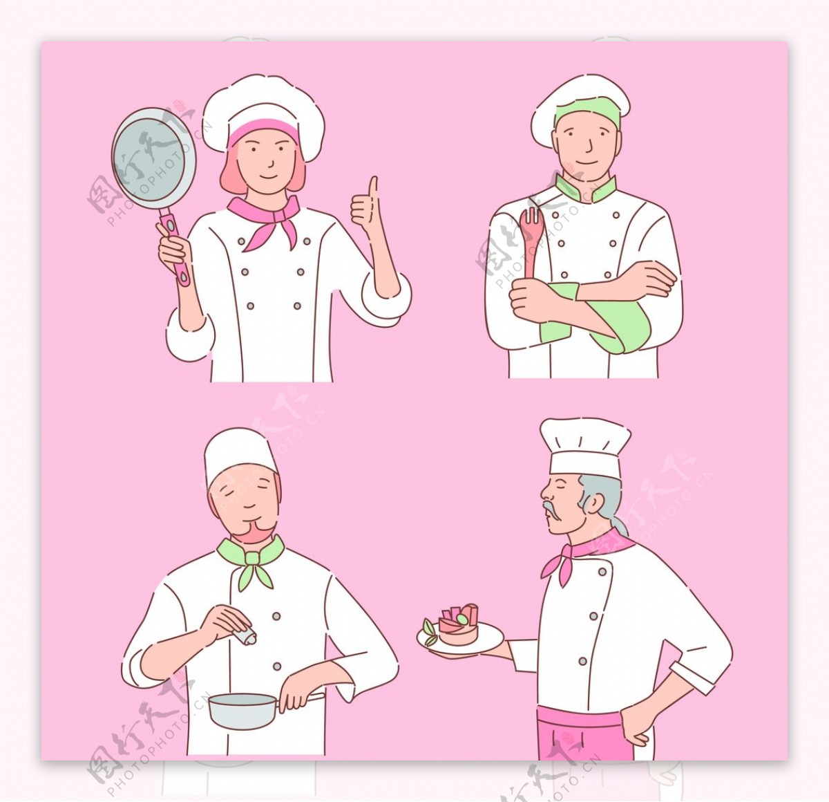 烹饪漫画海报图片