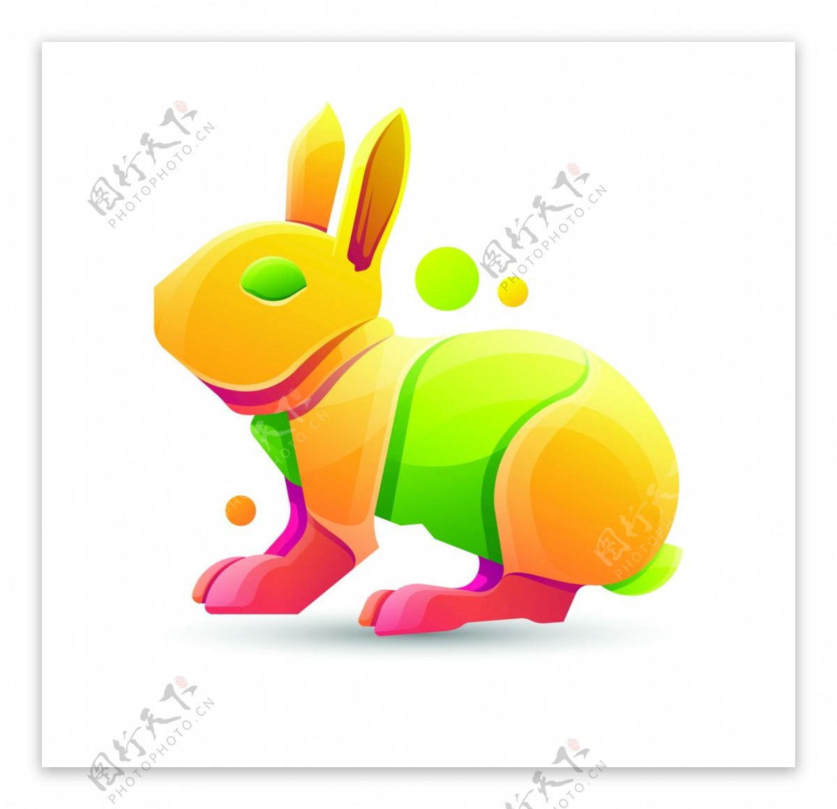 可爱手绘兔子漫画海报图片